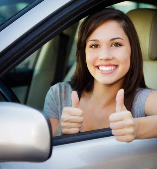 Synergy Insurance happy auto insurance customer woman