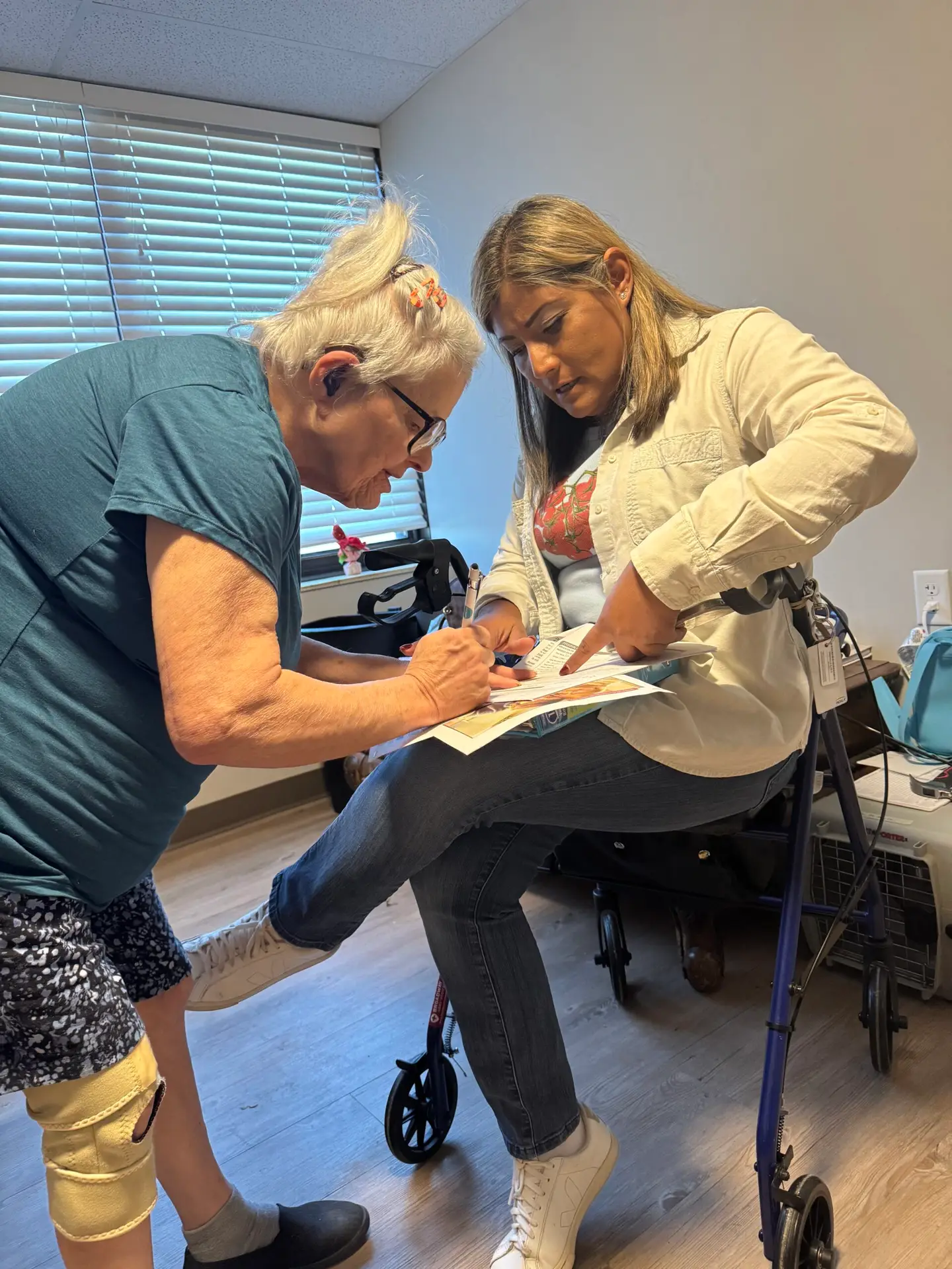 Wichita Client Reviewing Health Insurance Options with Ryan Warden